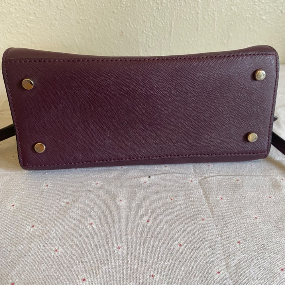Kate Spade Burgundy Satchel Purse - excellent condition - Picture 3 of 4